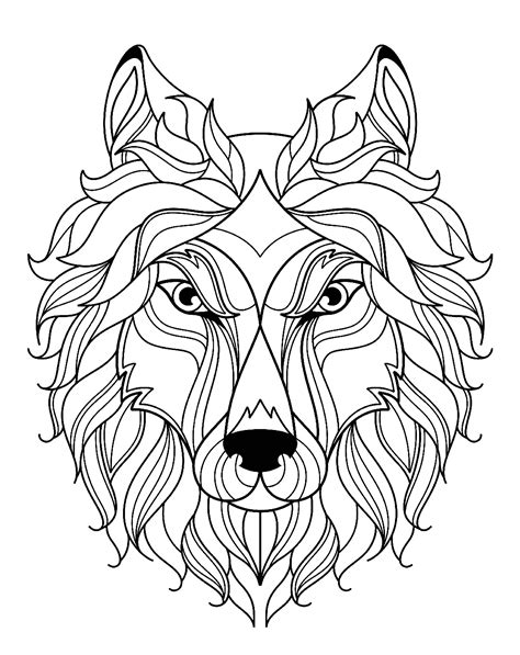 wolf coloring pictures  kids coloring pages