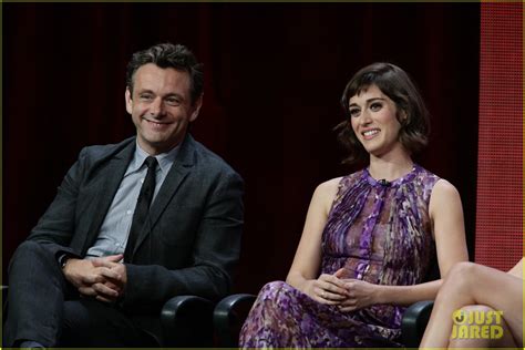 lizzy caplan and michael sheen masters of sex tca tour panel photo