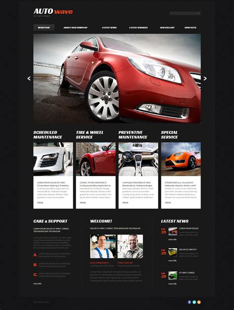premium car website templates  premium templates