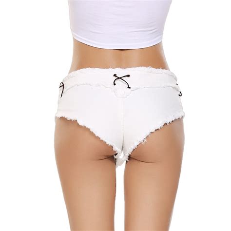 romanstii mini shorts denim stretchable cut off low rise waist sexy