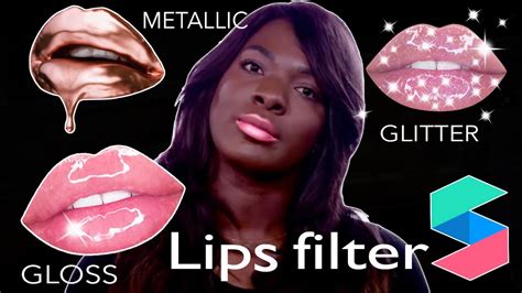 create glossy metallic glittery lips filter  spark ar youtube