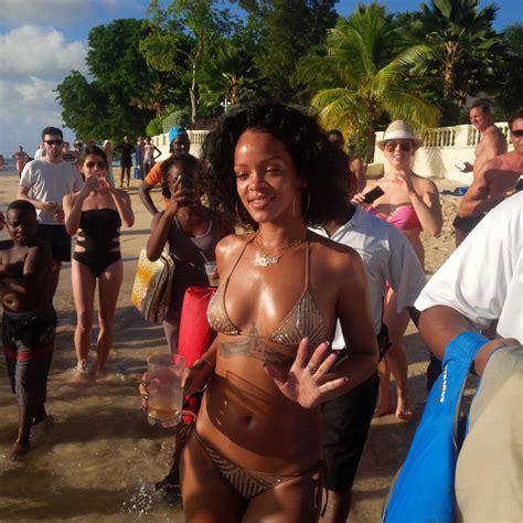 Rihanna In A Bikini 173 Photos From The Beach In Barbados Dec 2013