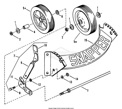 snapper pd   hp steel deck  series  parts diagram  front wheels bracket