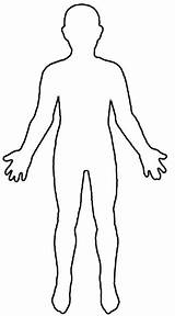 Body Dead Cliparts Clipart Outline Library Human sketch template