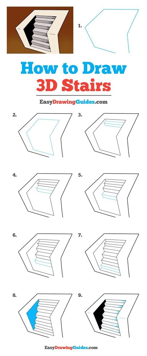 step  step drawings   draw  steps   hole easy  trick