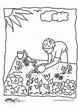 Garden Coloring Pages Vegetable Preschool Colouring Gardening Planting Color Printable Kids Getcolorings Getdrawings Sheets Library Clipart Colorings sketch template