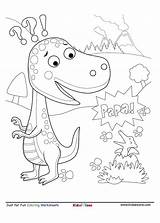 Hatching Dino Cartoon Dinosour Kidzezone Worksheet sketch template