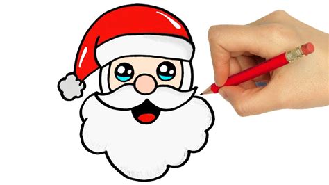 draw santa easy youtube