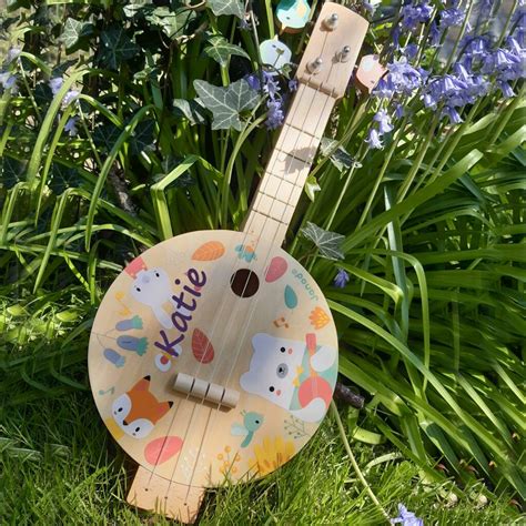 personalised toy banjo  oskar catie notonthehighstreetcom