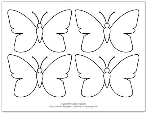 small butterfly template  butterfly template butterfly printable