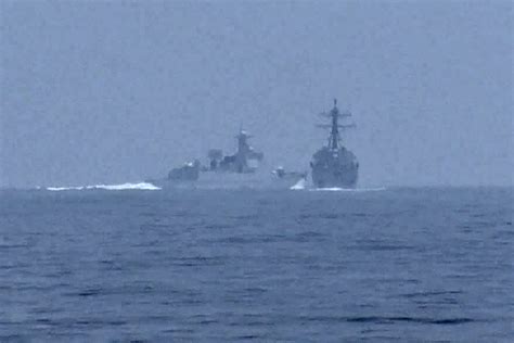 us navy releases video of chinese warship s unsafe interaction near