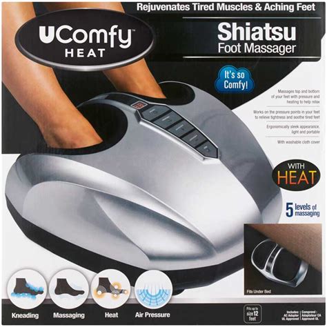 Ucomfy Shiatsu Foot Massager With Heat As Seen On Tv Costless