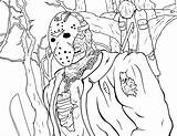 Coloring 13th Voorhees Vorhees Activityshelter Warhammer Killer Space Klowns Fenech Selina sketch template