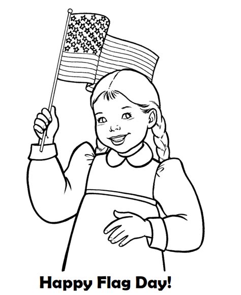 printable flag day coloring pages