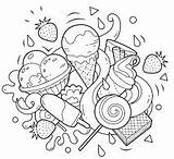 Ausmalbilder Waffle Doodle Druku Adult Kolorowanka Coloriage Icecream Wakacje Sweets Ausmalen Ausmalbild Kolorowanki Cupcakes Colorfly Zeichnen Dla Ymca Malvorlagen Doces sketch template