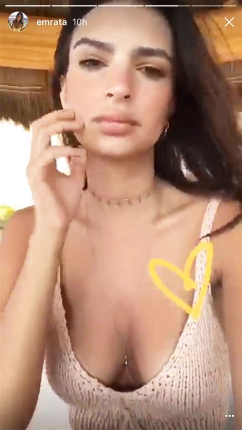 emily ratajkowski flaunts ample cleavage in yet another sexy snap