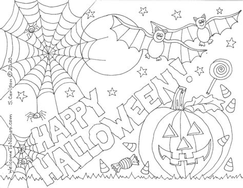 happy halloween  coloring page   nanas
