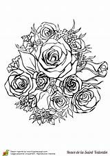 Valentin Magnifique Fleur Amoureux Coloriages Adulte Dessins Greatestcoloringbook Hugolescargot Besten Partager sketch template