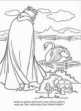 Swan Coloring Pages Lake Princess Getdrawings Getcolorings Color sketch template