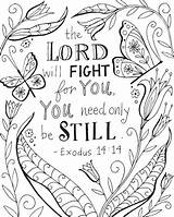 Exodus Coloring Bible Verse 14 Pages Printable Adult Sheets Lord Verses Doodle Choose Board Inspirational Scripture sketch template