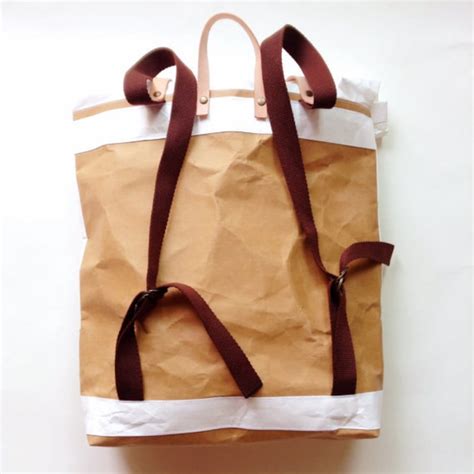 backpack tyvek  kraft paper roll top backpacktravel bagbeach bagwashable baglightweight