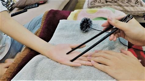asmr soft hand massage with tools quarantine asmr