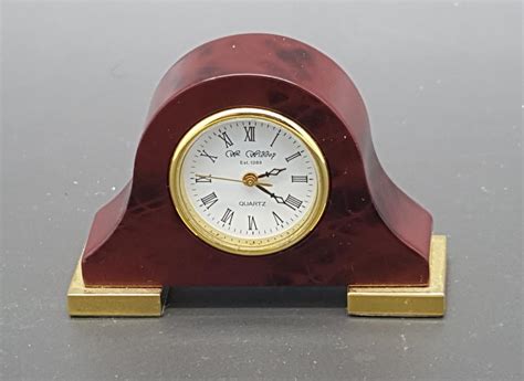 exquisite tiny miniature clock  william widdop est   century