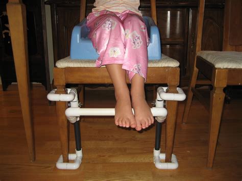 footrest helps kids sit comfortably   table  steps