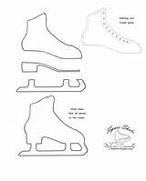 Ice Skating Skate Template Crafts Figure Templates Party Princess Glace Hockey Christmas Cake Skates Fantastink Ca Boots Shoes Ornaments Paintings sketch template