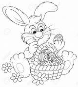 Easter Bunny Coloring Pages Preschoolers Colouring Basket Bunnies Drawing Egg Colour Drawings Getdrawings Spoon Print Everfreecoloring sketch template