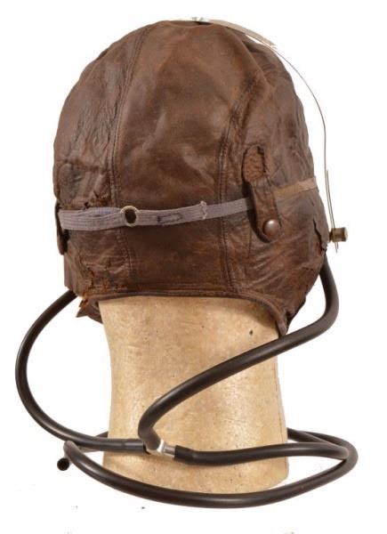 world war ii early leather fighter pilot helmet