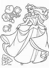 Coloring Disney Printable Pages Princesses Princess Library Clipart Sleeping Beauty sketch template