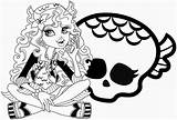 Monster Coloring High Pages Printable Halloween Print Kids Filminspector Ever After Mermaid Character Cupid Lagoona Choose Board sketch template