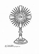 Monstrance Coloring Template Pages sketch template