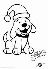 Coloring Christmas Pages Dog Colouring Puppy Kids Print Happy Printable Sheets Kidspot Cute Santa Pup Nz Draw A3 Online Popular sketch template
