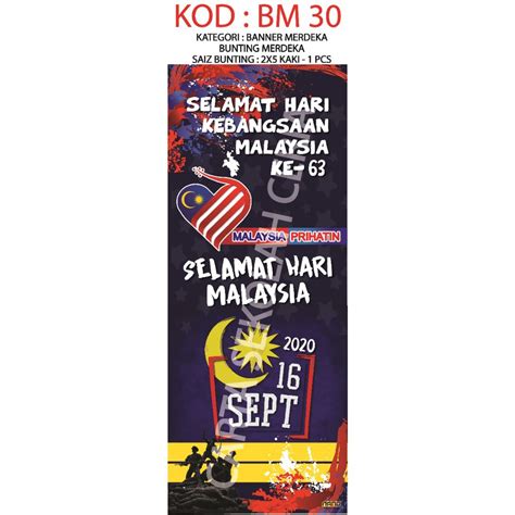 malaysia s day bunting of malaysia s day the day of merdeka bm30