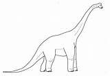 Coloring Pages Brachiosaurus Print Dinosaur Dinosaurs Printable Kids Color Dino sketch template