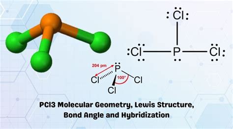 pcl3 molecular electron geometry lewis structure bond angles and