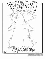 Typhlosion Pokemon Woojr sketch template