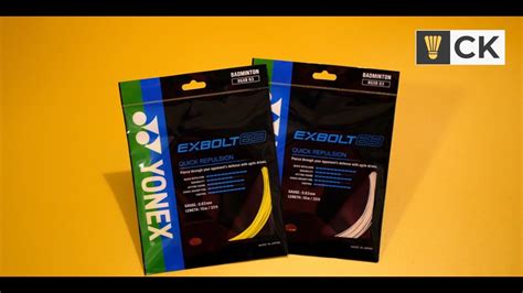 yonex exbolt  badminton string full review  stringing experience youtube