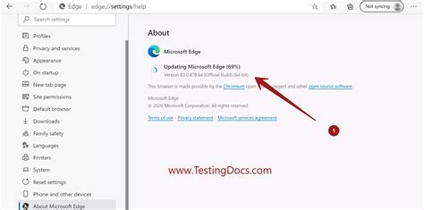 manually update  edge browser  windows  testingdocscom