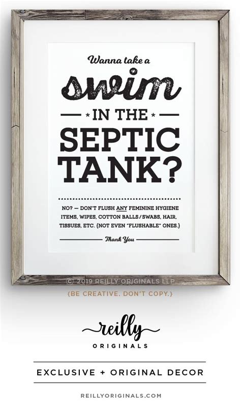 funny printable septic system bathroom sign  swim tank  etsy