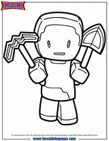 Minecraft Weapons Coloring Pages sketch template