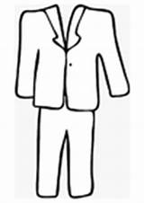 Coloring Tailor Suit sketch template