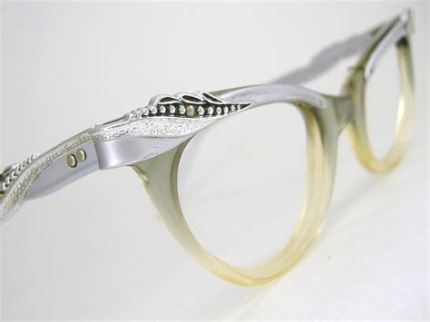 reserved vintage womens horn rim cat eye glasses eyeglasses or