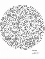 Celtic Coloring Pages Mandala Knot Adults Tree Celtique Adult Printable Deviantart Life Designs Cross Patterns Coloriage Kids Colouring Drawing Book sketch template