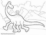 Long Neck Dinosaur Coloring Pages Printable Plateosaurus Getcolorings Color Dinosau sketch template