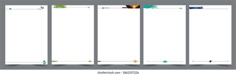 header footer design book  page stock vector royalty