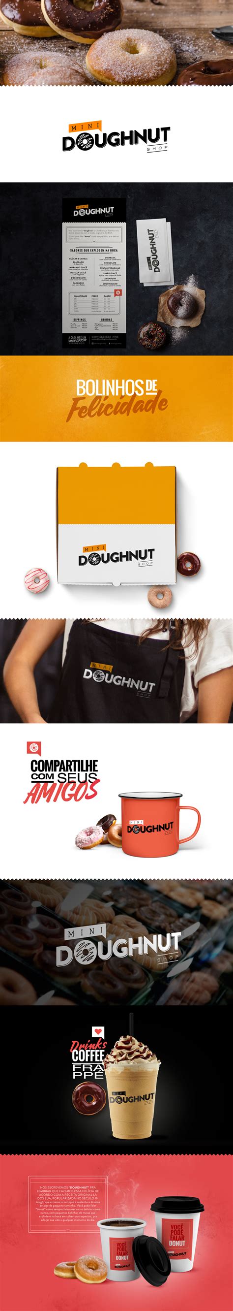 mini doughnut shop  behance