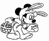 Easter Coloring Pages Disney Mickey Mouse Minnie Colouring Printable Print Part Cartoon Sheets Character Awesome Disneyclips Bunny Getcolorings Visit Getdrawings sketch template
